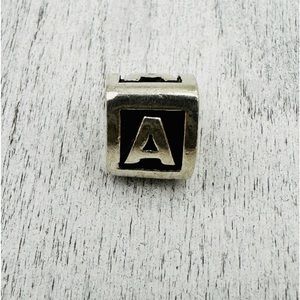 Pandora “A” slider bead charm (265)